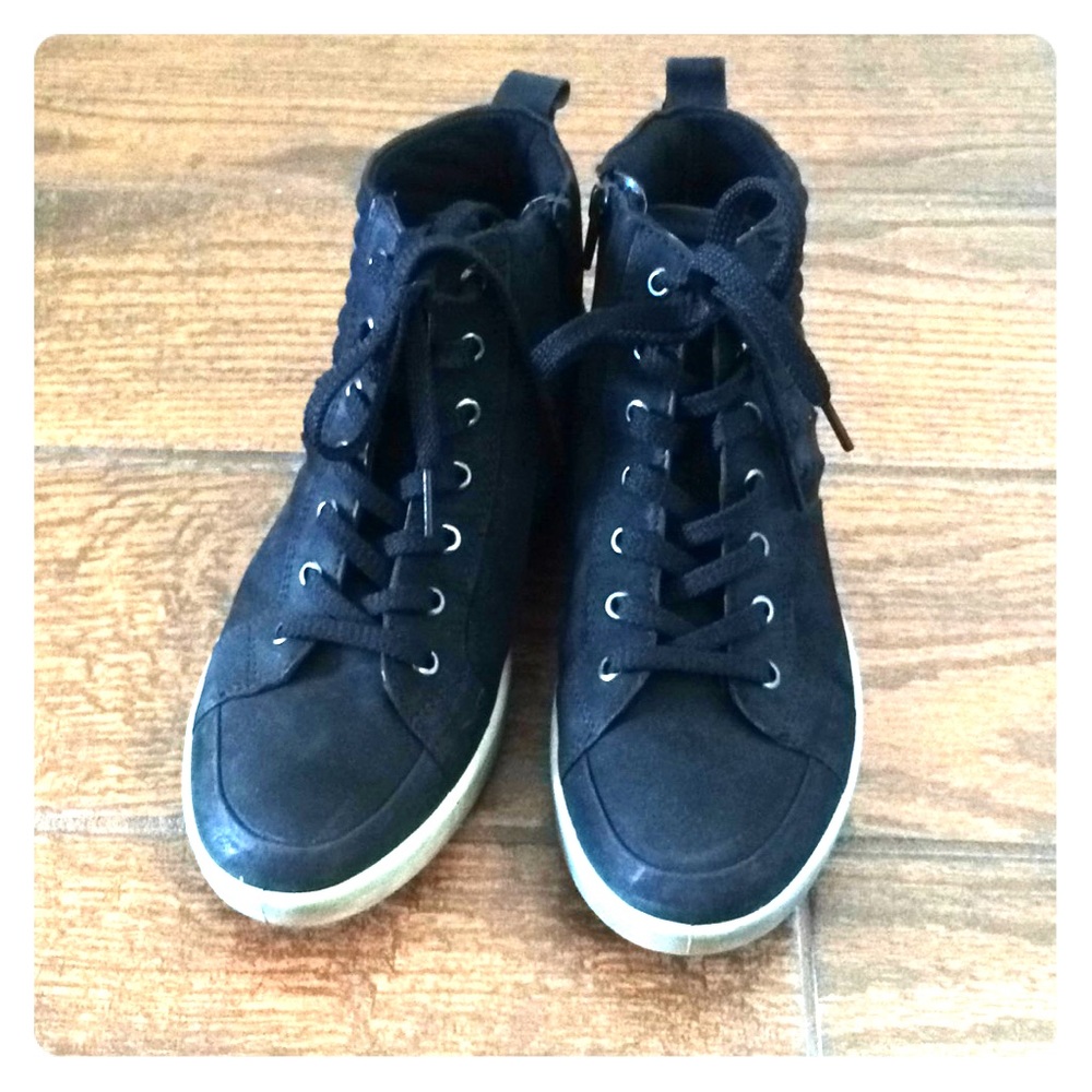 Ecco Black Sneakers Size 8